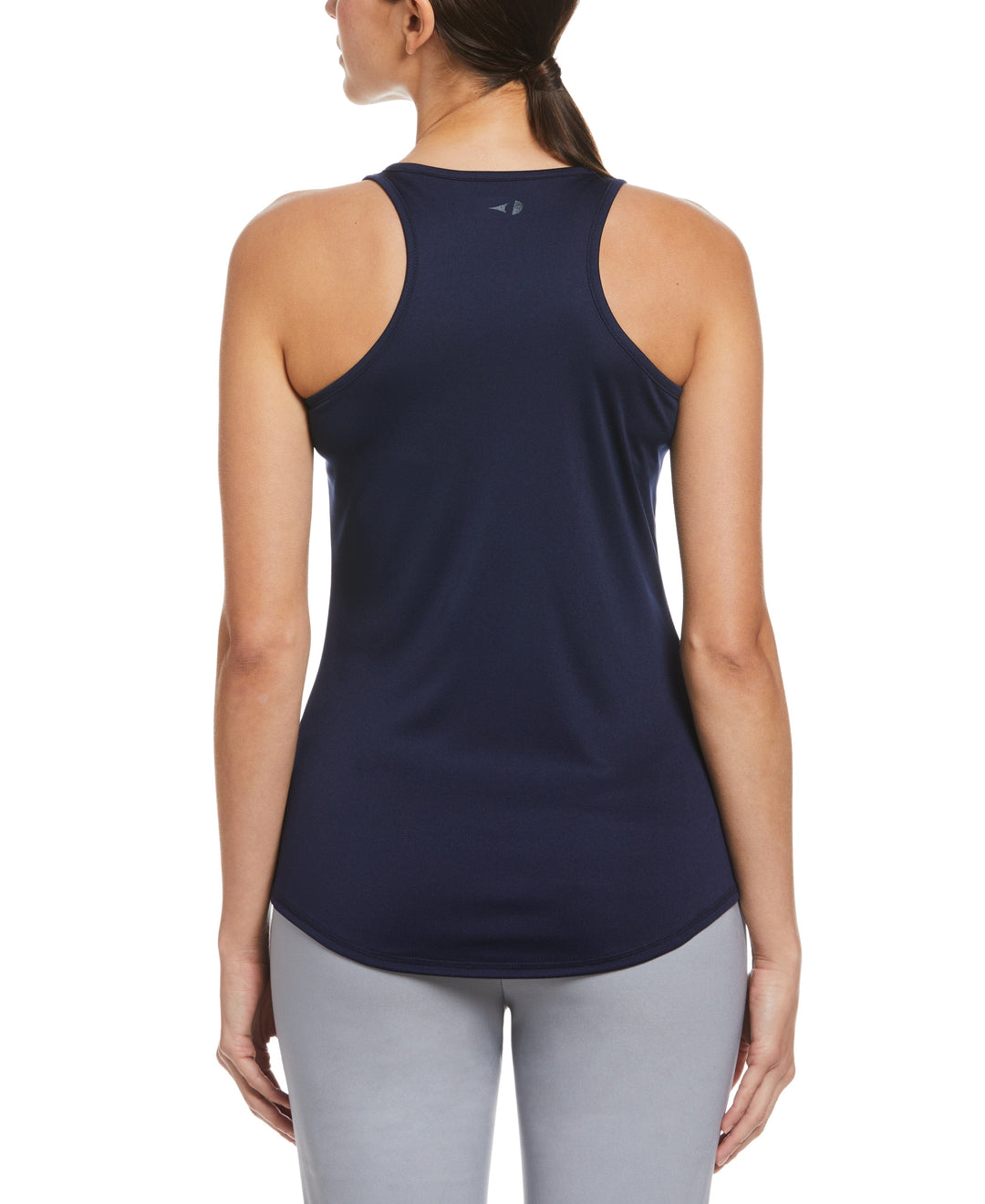Essential Solid Tennis Tank with Mesh Front Panel (Peacoat) 