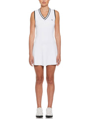 Womens Essential Tennis Dress (Bright White) 