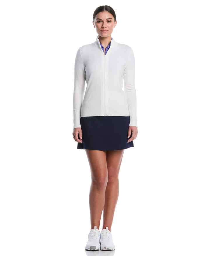 Women's Fine Knit Golf Sweater (Bright White) 