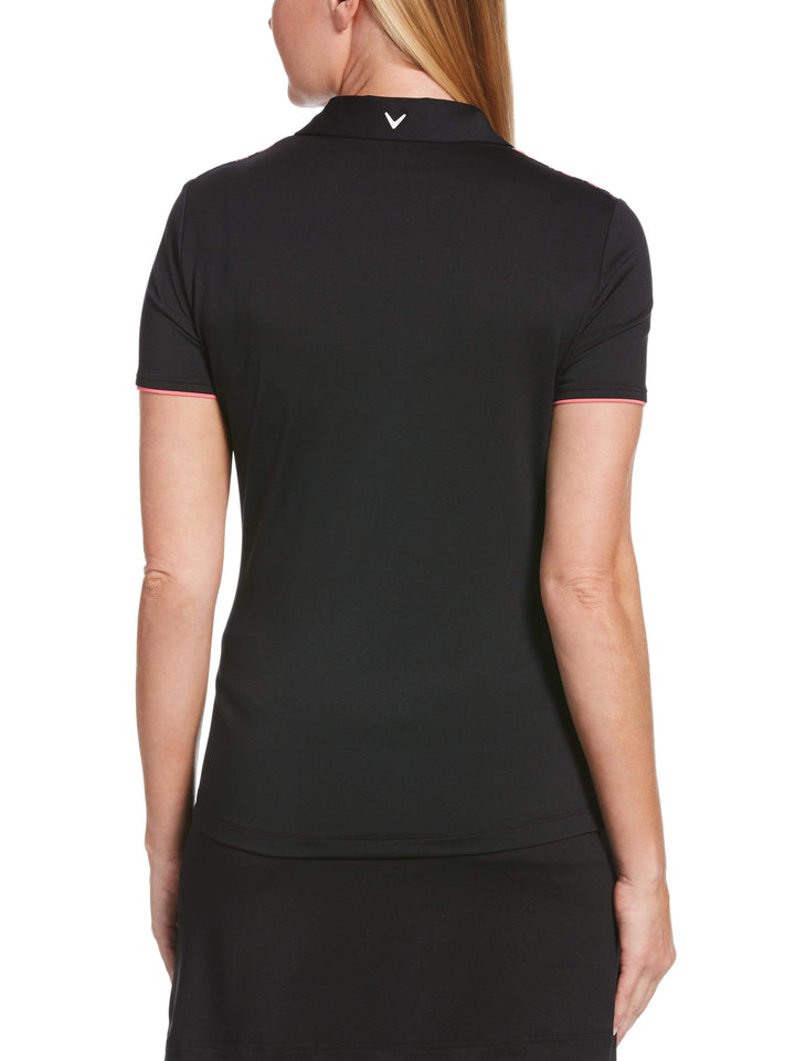 Women's Floral Print Chest Polo