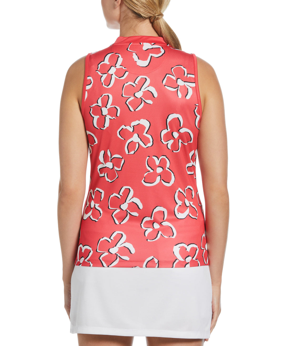 Floral Print Golf Polo (Paradise Pink) 