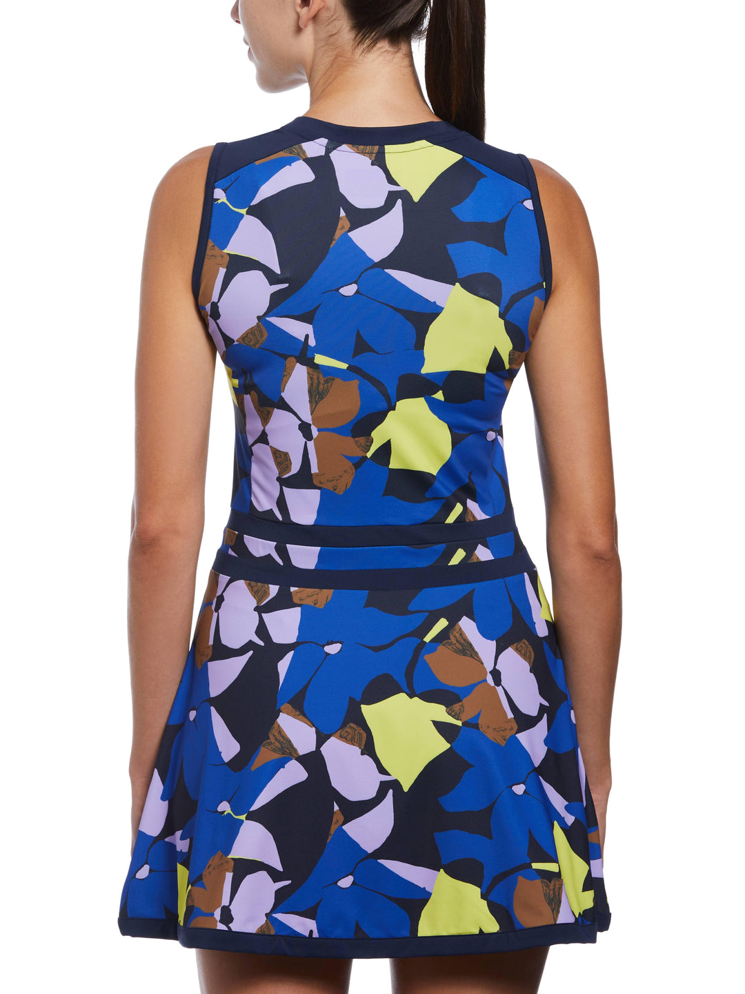 Floral Printed Tennis Dress (Black Iris) 