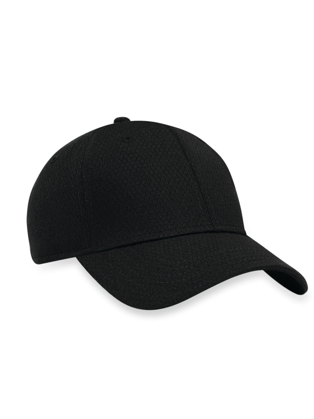Front Crested Structured Golf Hat (Black) 