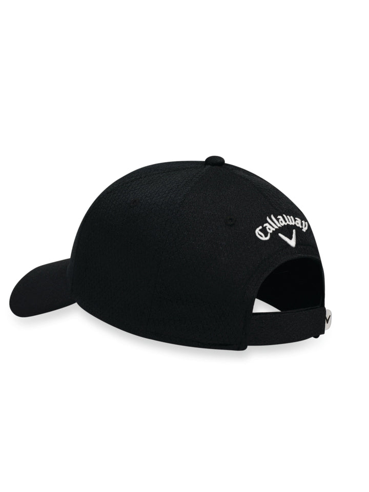 Front Crested Structured Golf Hat (Black) 