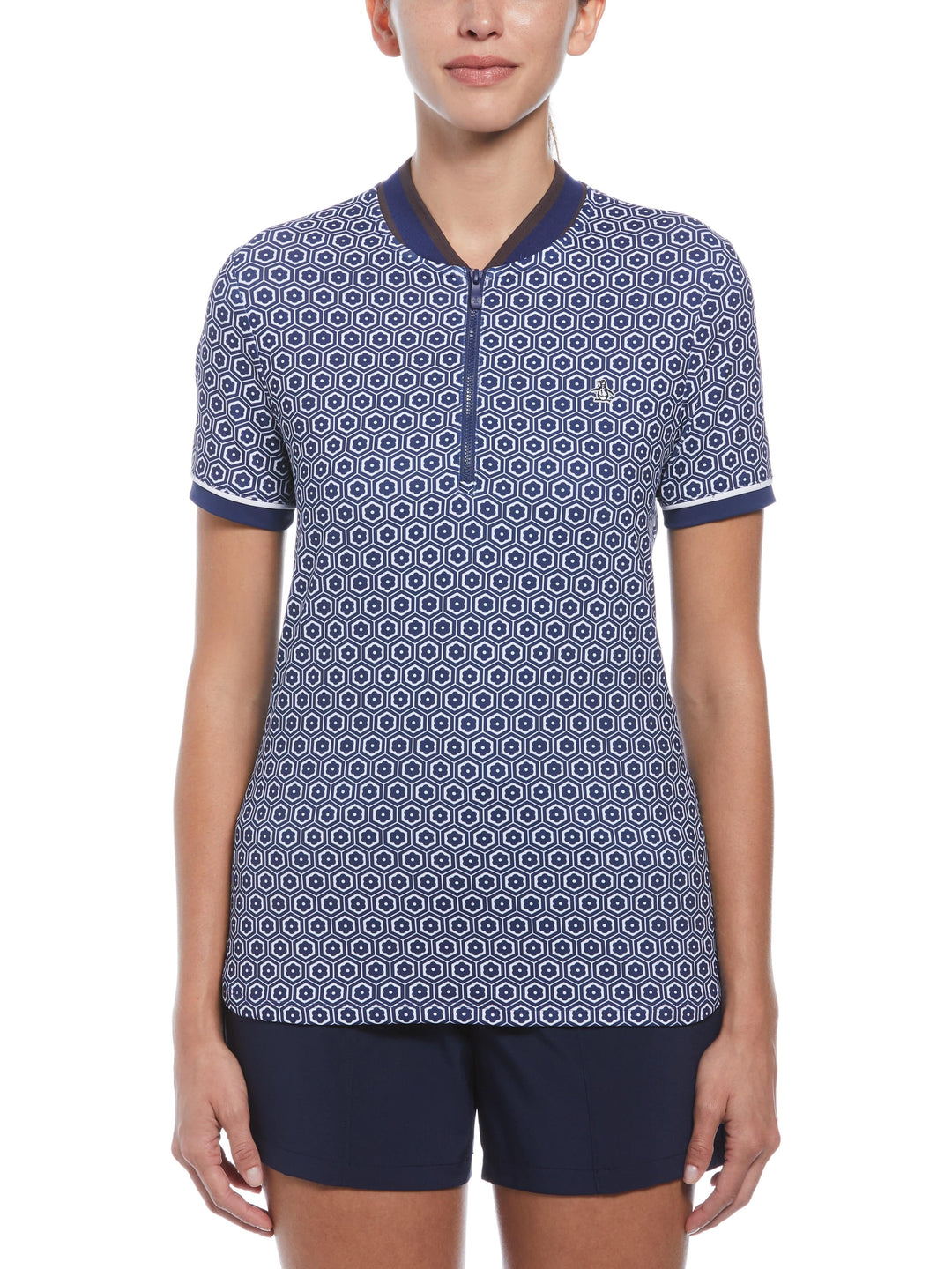 Women's Geo Blade Collar Golf T-Shirt