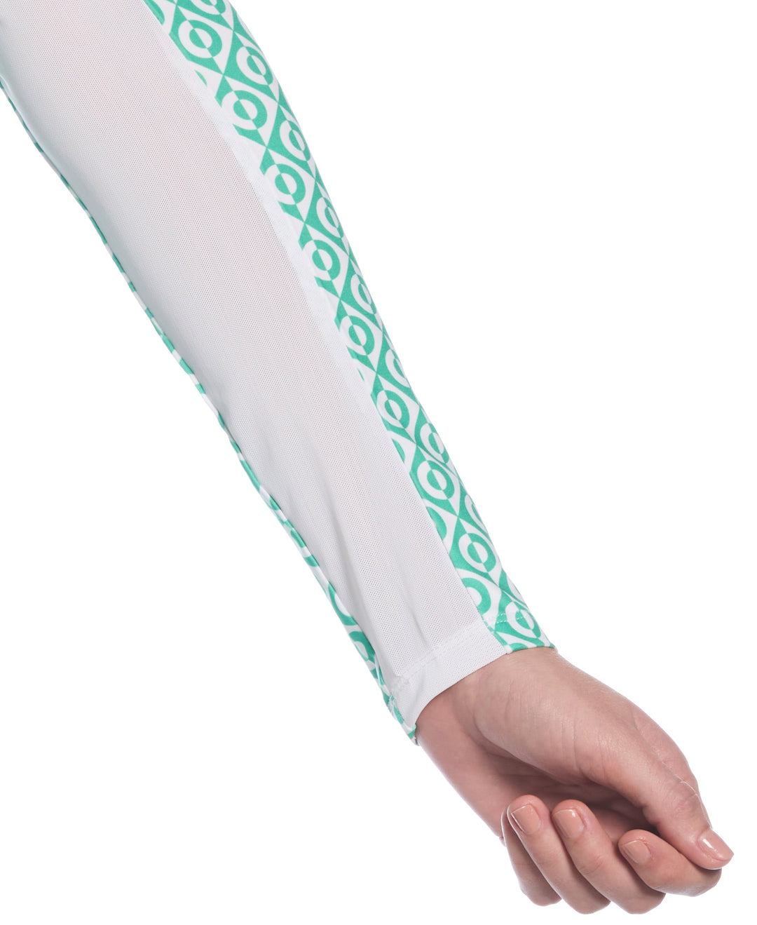 Geo Print Golf Shirt (Mint) 