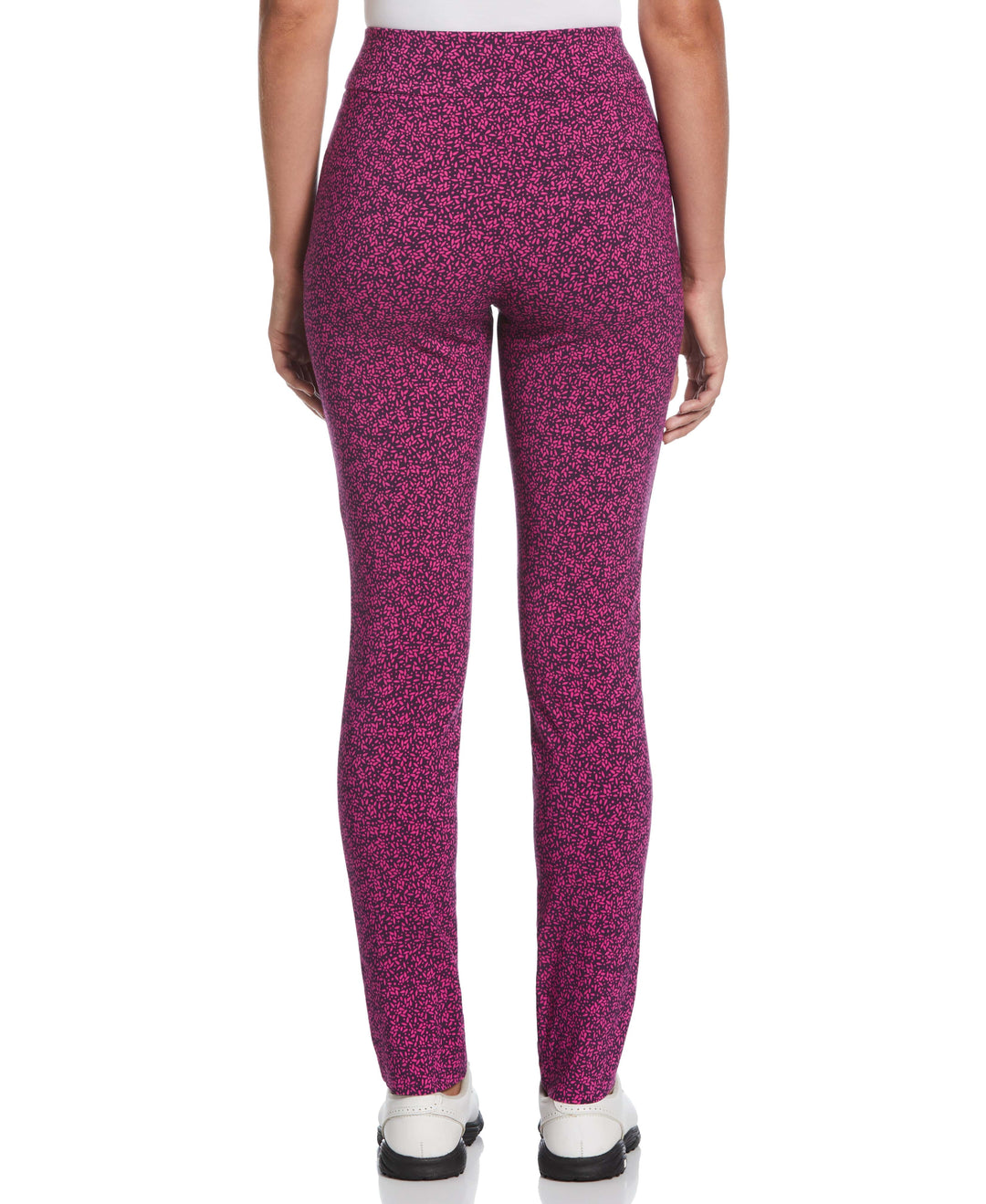 Geo Print Pull-On Golf Pant (Deep Purple) 