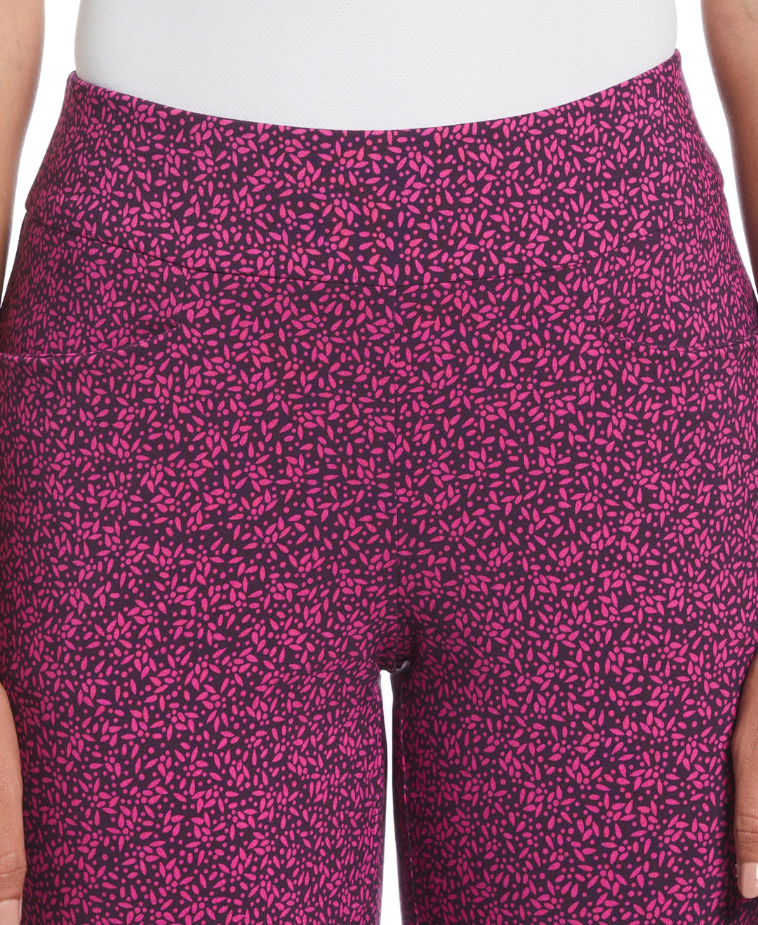 Geo Print Pull-On Golf Pant (Deep Purple) 