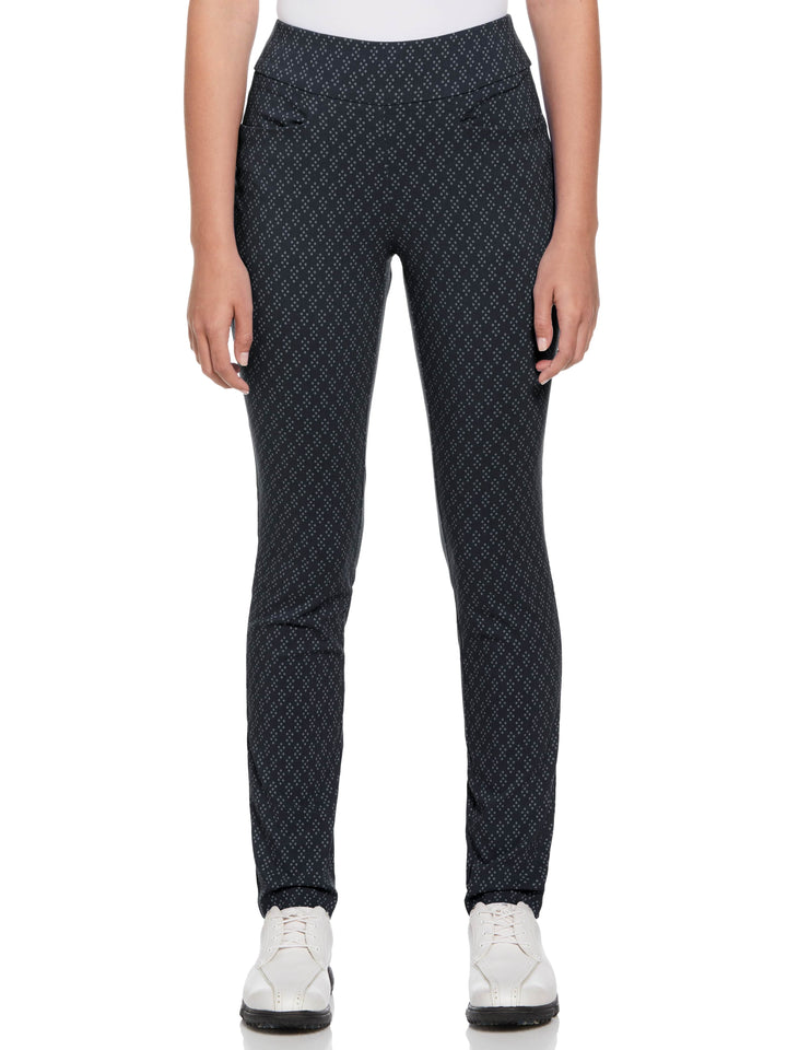 Geo Print Pull-On Golf Pant (Black Iris) 