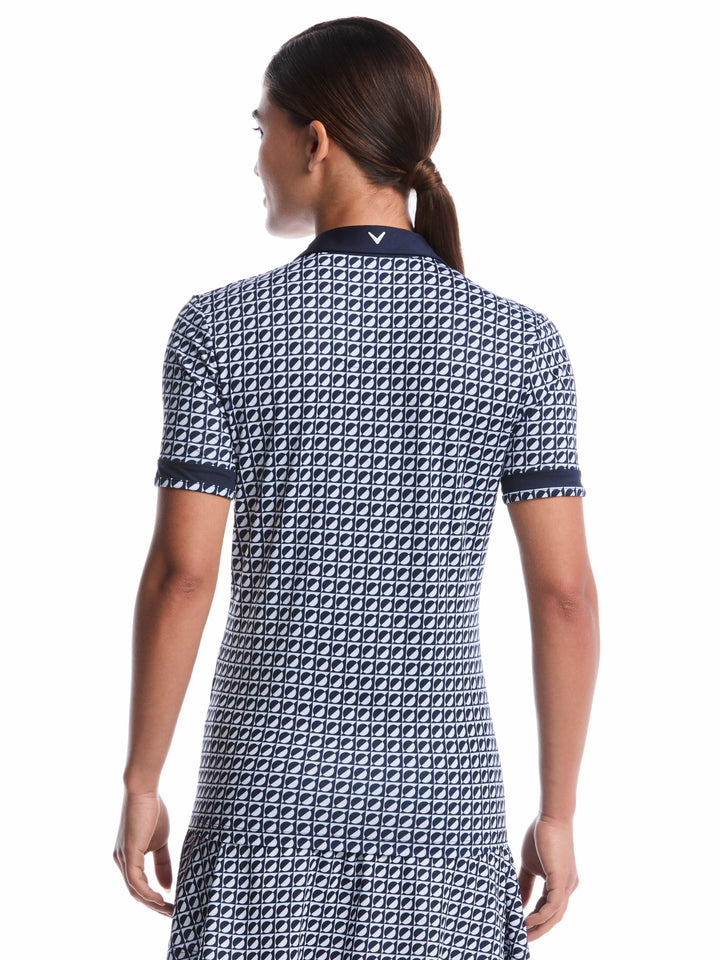 Women's Geo Printed Polo