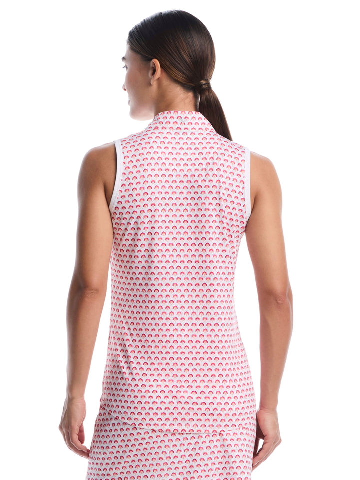 Women's Gradient Geo Print Golf Polo