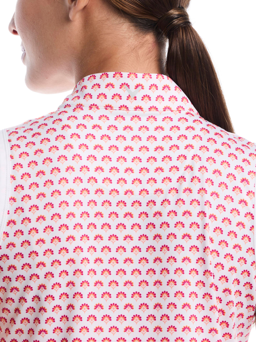Women's Gradient Geo Print Golf Polo