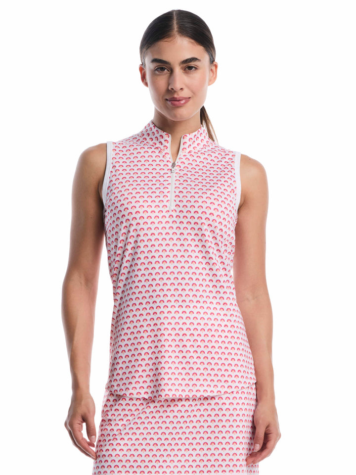Women's Gradient Geo Print Golf Polo