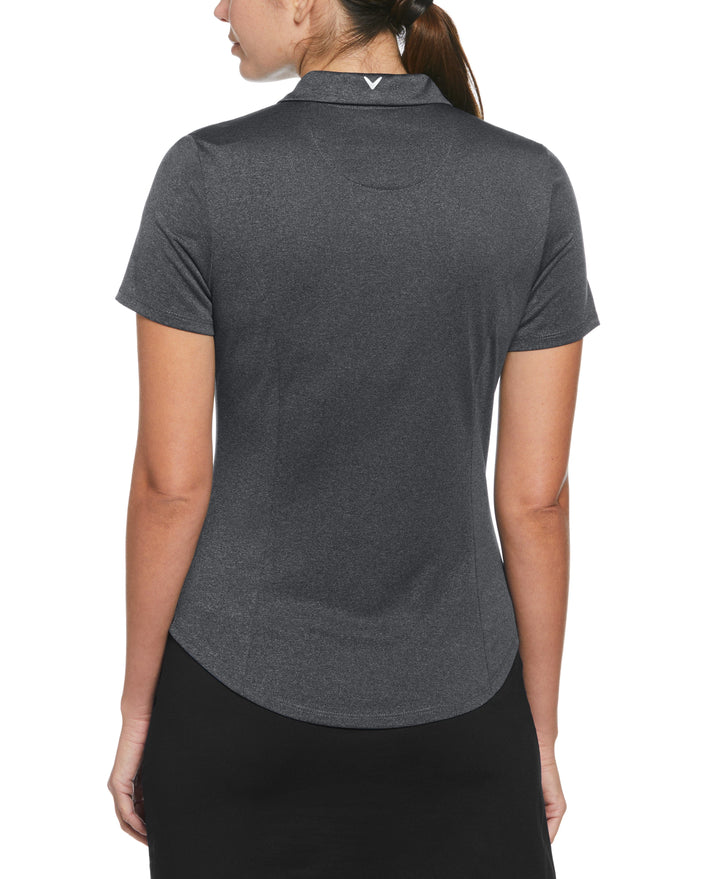 Heather Golf Polo (Black Heather) 