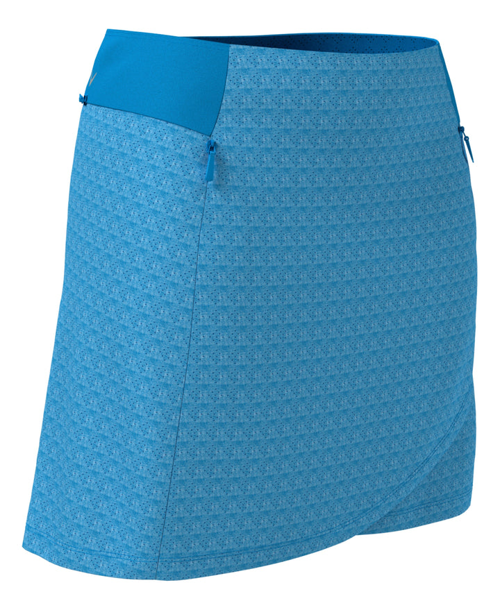 16" Heather Perforated Golf Skort (Ibiza Blue Htr) 