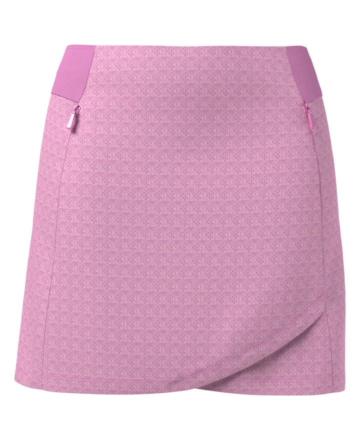 16" Heather Perforated Golf Skort (Sunset Pink Htr) 
