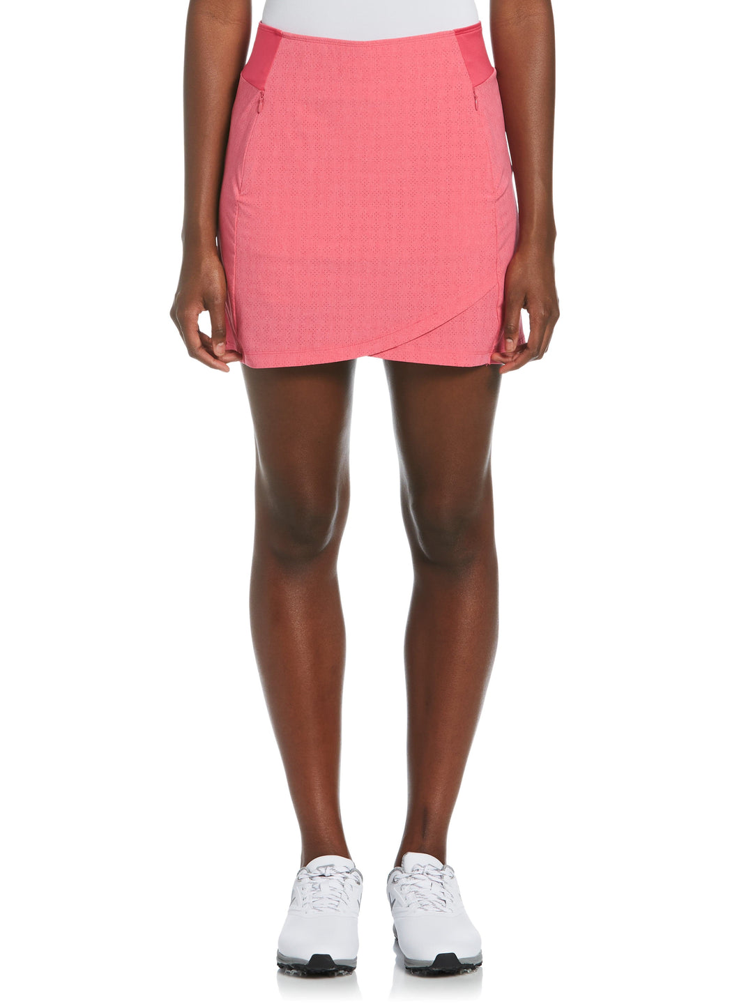 Womens Heather TrueSculpt Golf Skort (Raspberry Sorbet Hthr) 