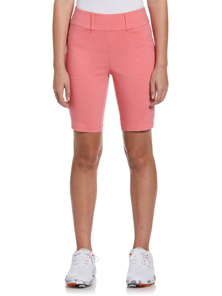 Inseam Stretch Tech Pull On Shorts (Coral Paradise) 