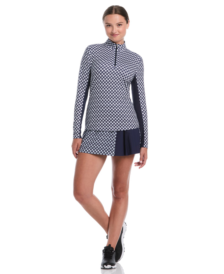 Kinetic Floral Pleated Golf Skort (Bright White) 