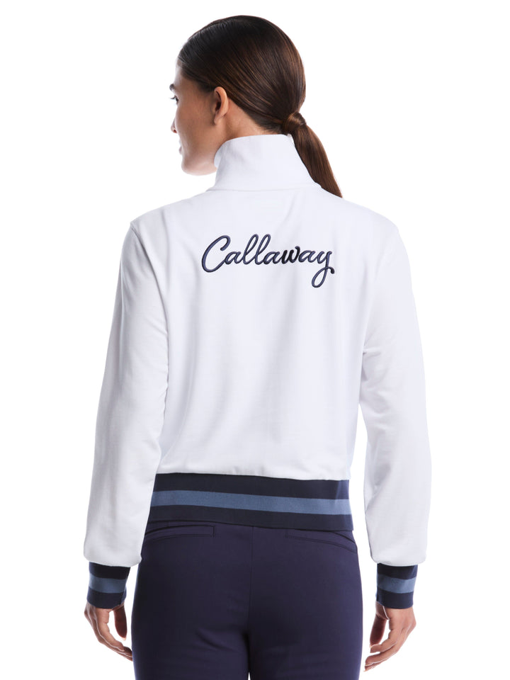 Women's Lightweight Cropped Quarter Zip Golf Jacket