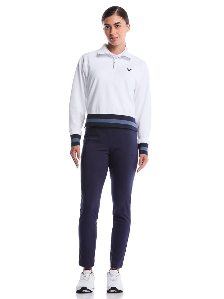Women's Lightweight Cropped Quarter Zip Golf Jacket