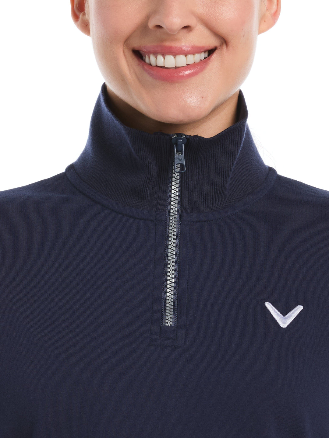 Women's Lightweight Cropped Quarter Zip Golf Jacket