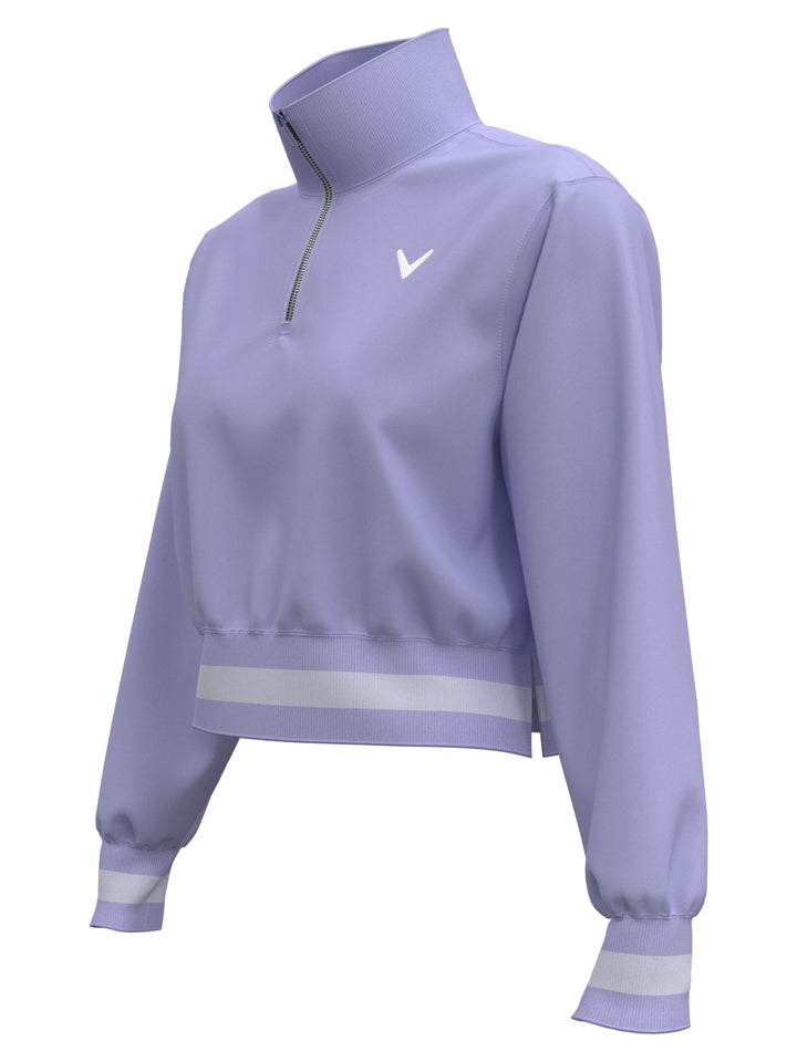 Women's Lightweight Cropped Quarter Zip Golf Jacket