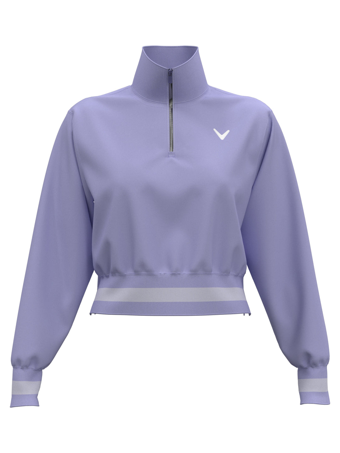 Women's Lightweight Cropped Quarter Zip Golf Jacket