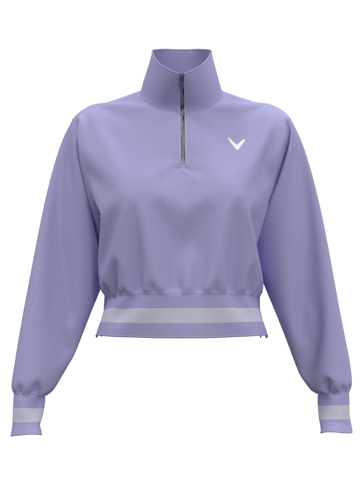 Women's Lightweight Cropped Quarter Zip Golf Jacket