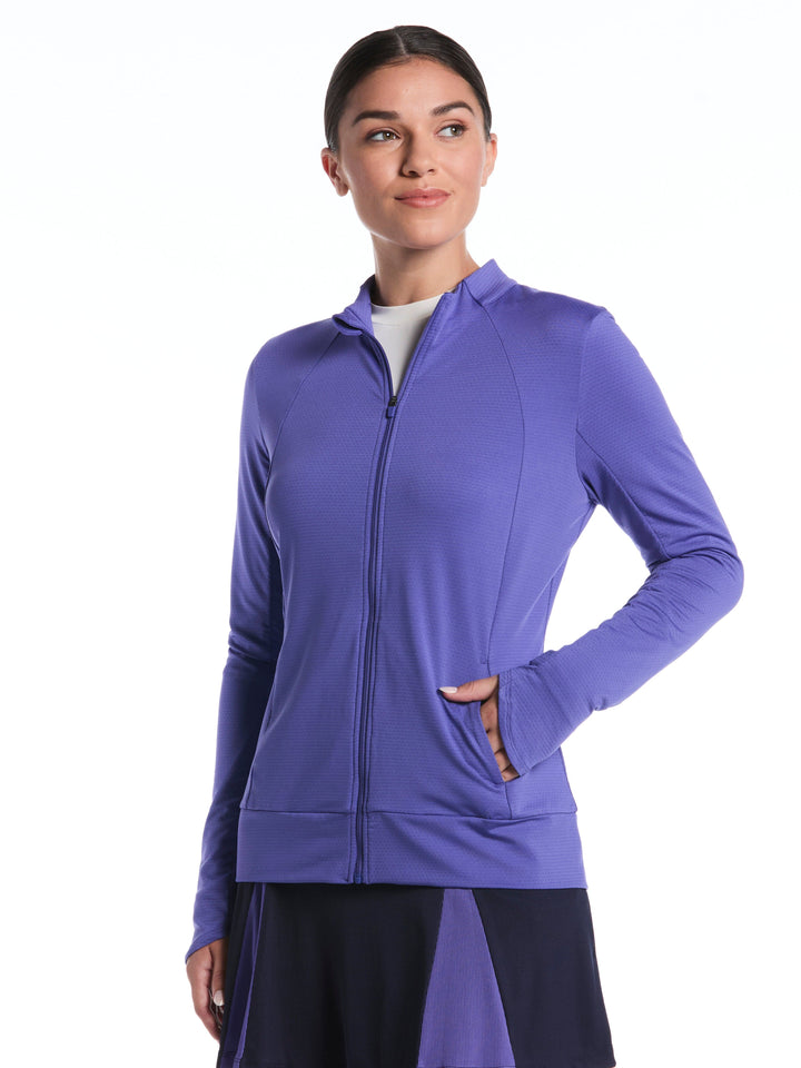 Women's Lightweight Full Zip Golf Shirt