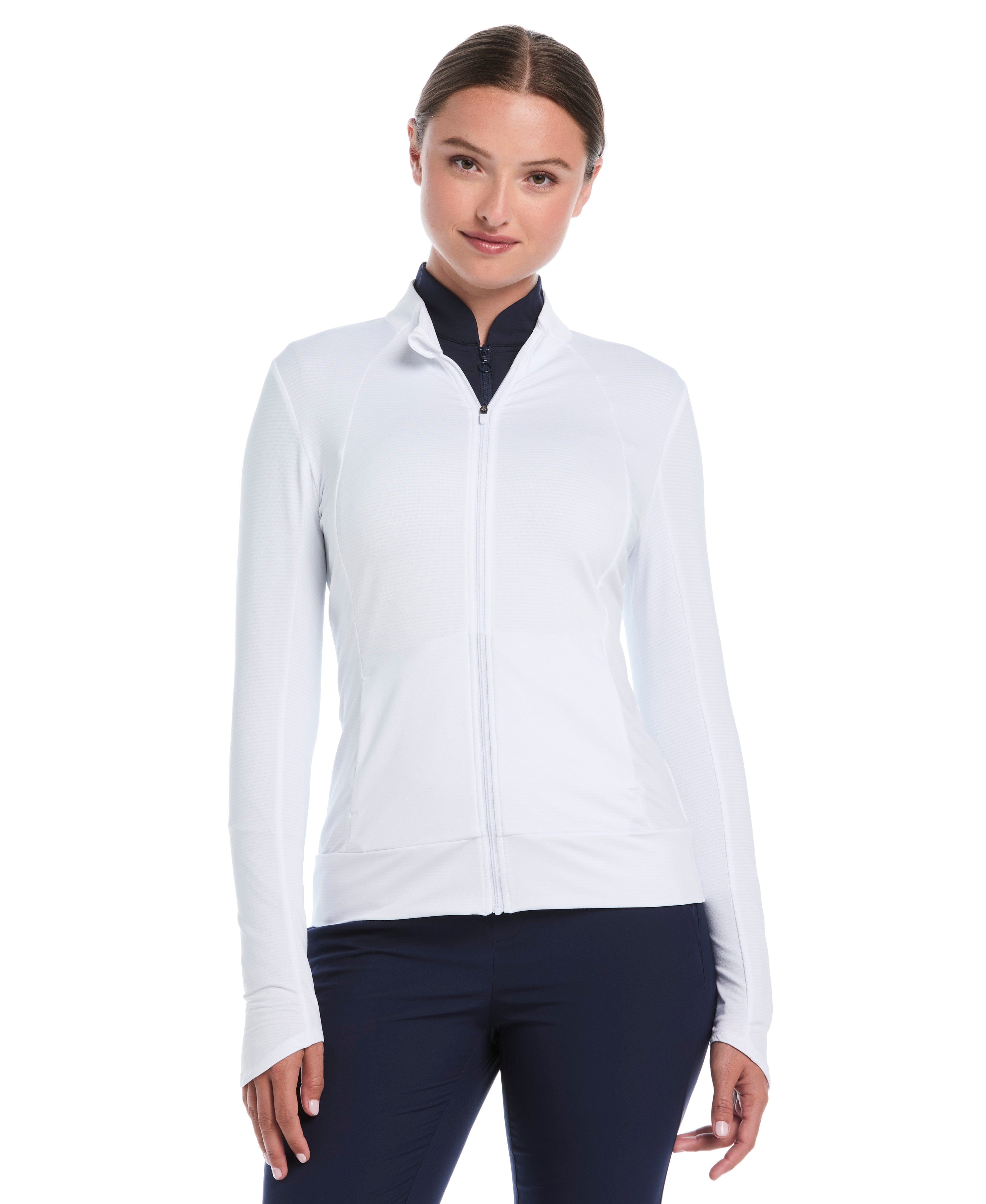 Women's Lightweight Full Zip Golf Shirt – Golf Apparel Shop