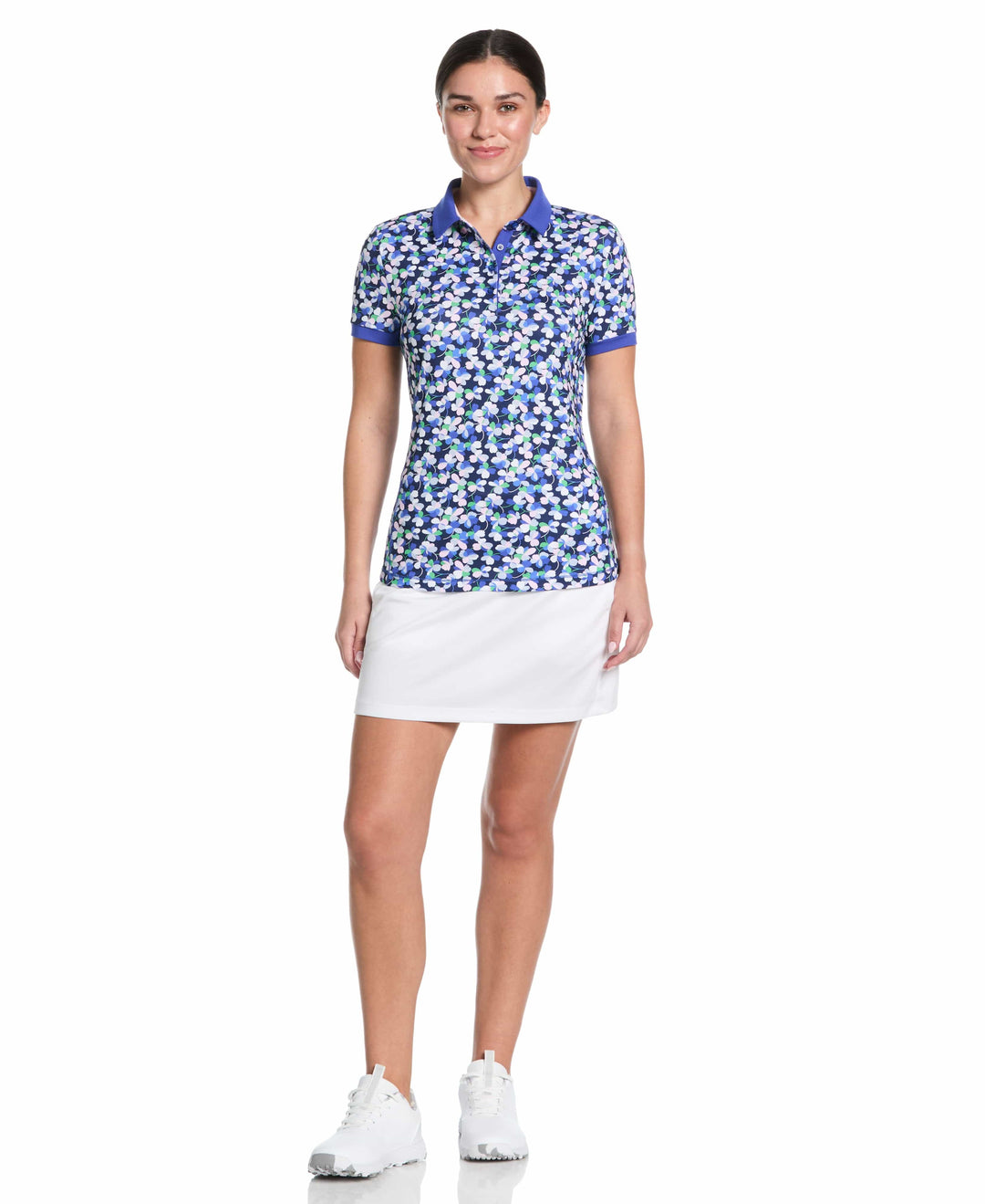 Mesh Detail Short Sleeve Golf Polo (Dazzling Blue) 