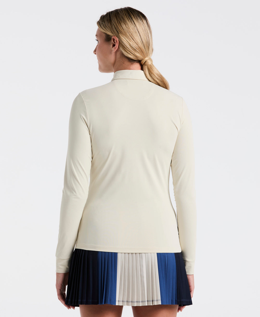 Mesh Yoke Polo (Silver Birch) 