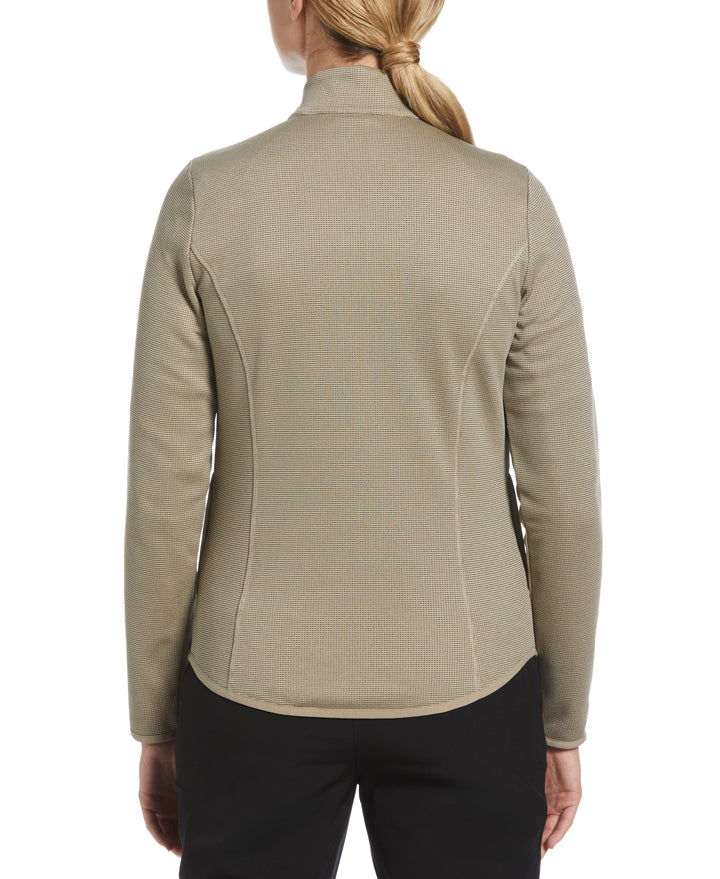 Midweight Layering Full Zip Golf Jacket (Plaza Taupe) 