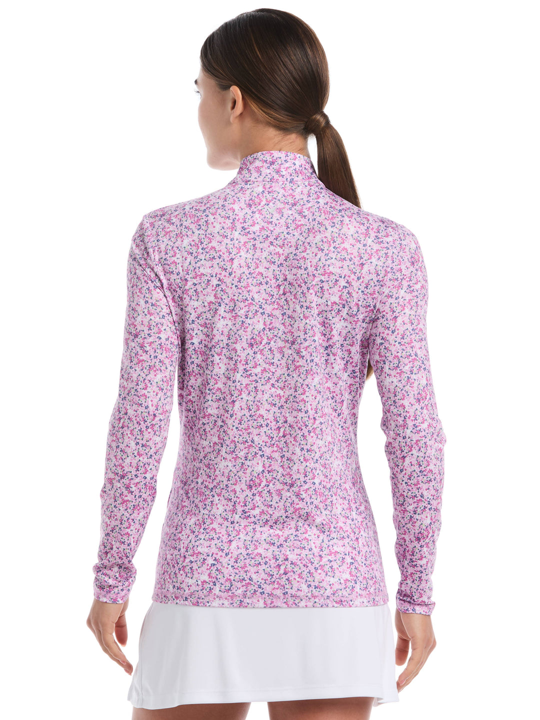 Women's Mini Floral Printed Polo