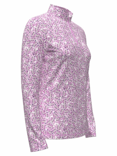 Women's Mini Floral Printed Polo