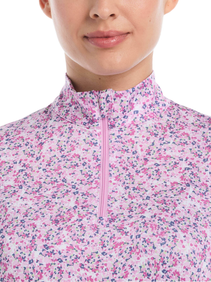 Women's Mini Floral Printed Polo