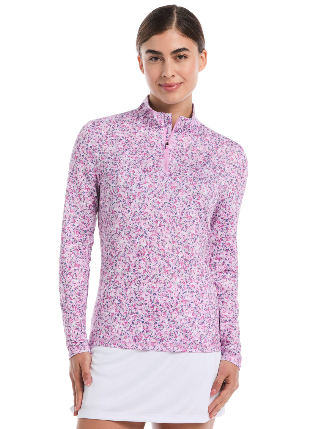 Women's Mini Floral Printed Polo