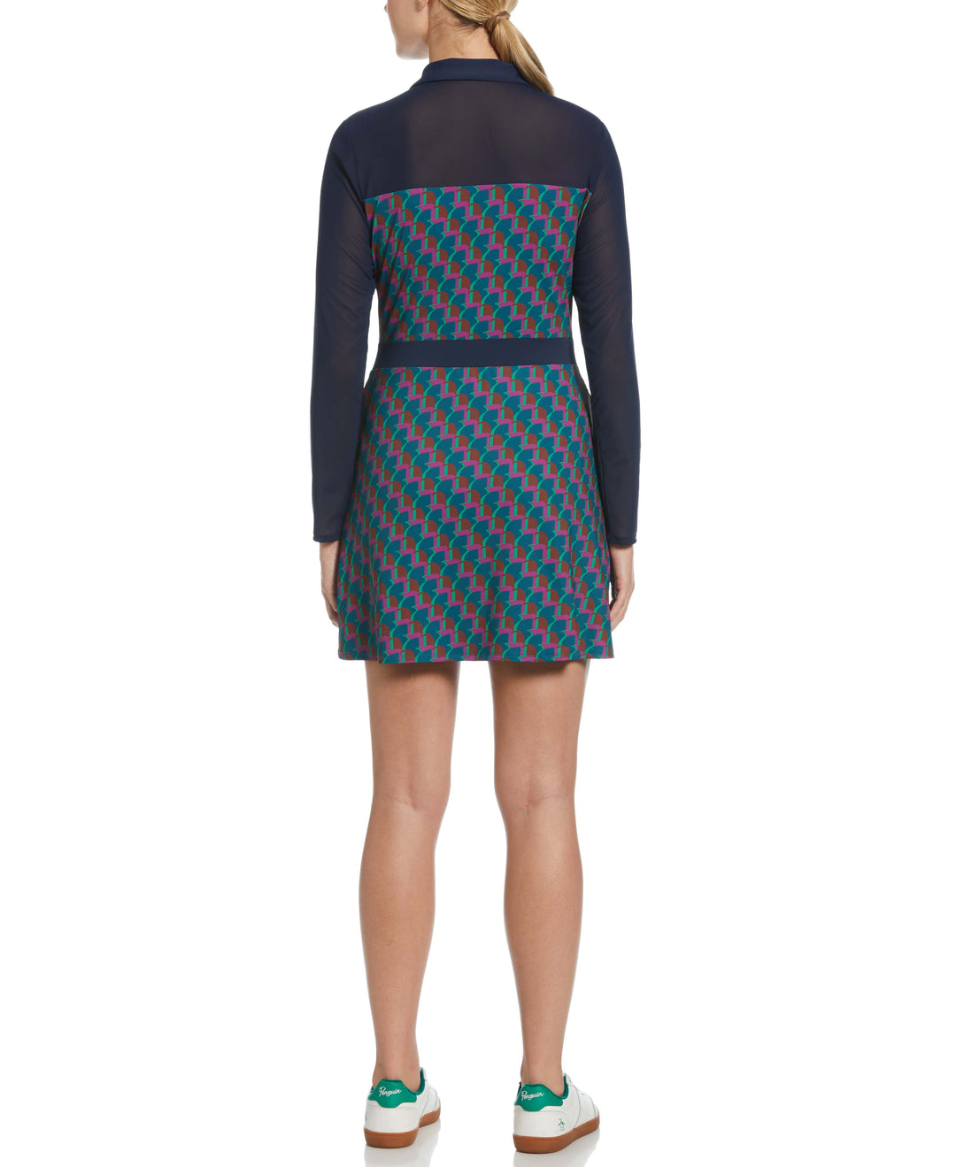 Penguin Print Dress (Black Iris) 