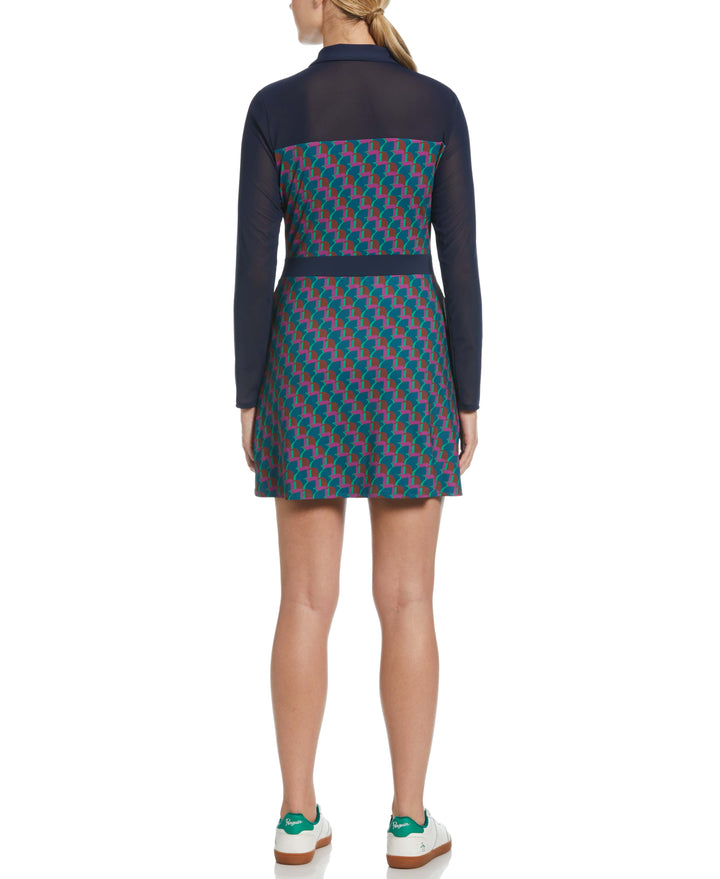 Penguin Print Dress (Black Iris) 