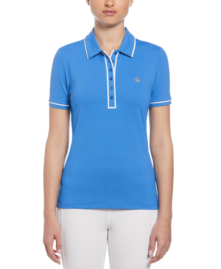 Performance Veronica Short Sleeve Golf Polo Shirt (Nebulas Blue) 