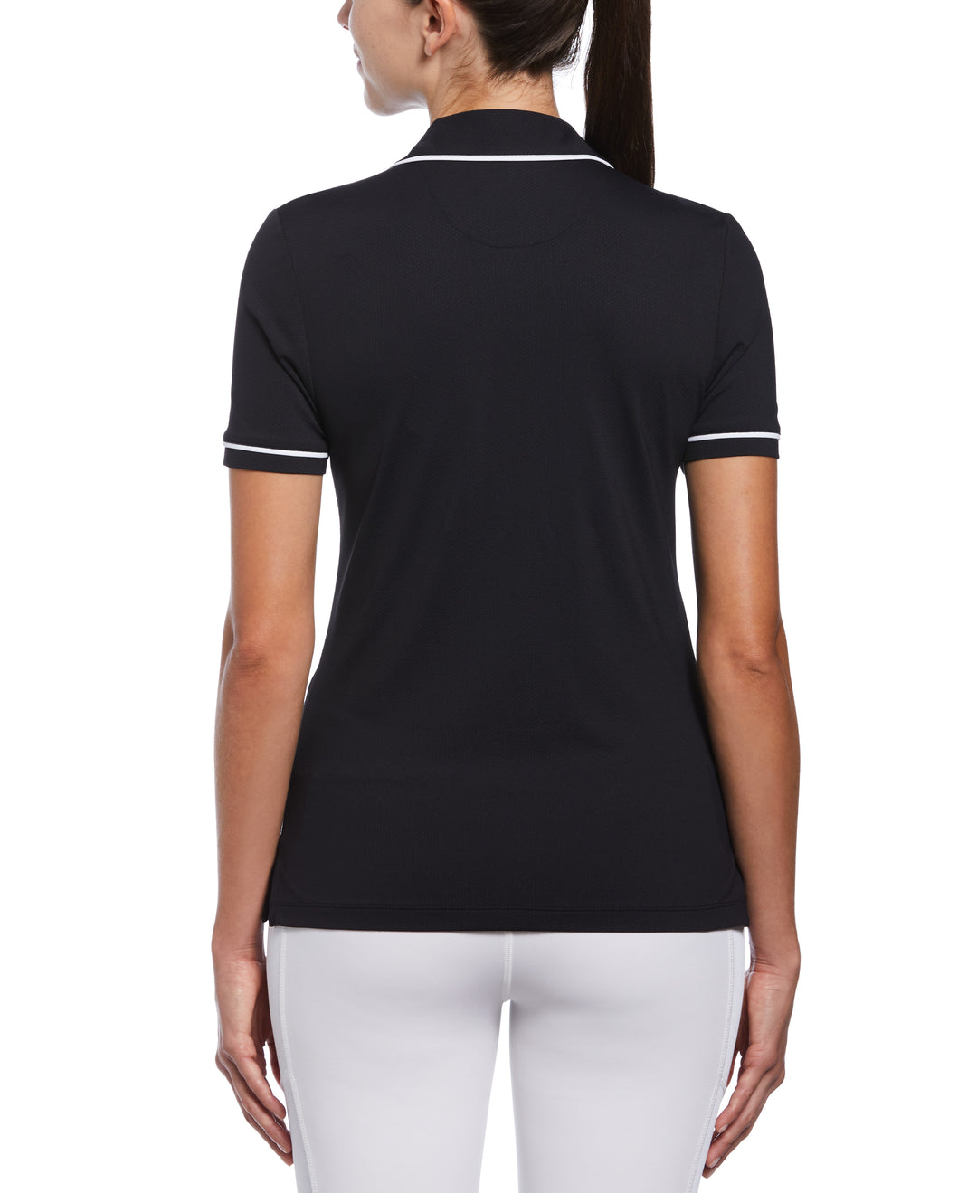 Performance Veronica Short Sleeve Golf Polo Shirt (Caviar) 