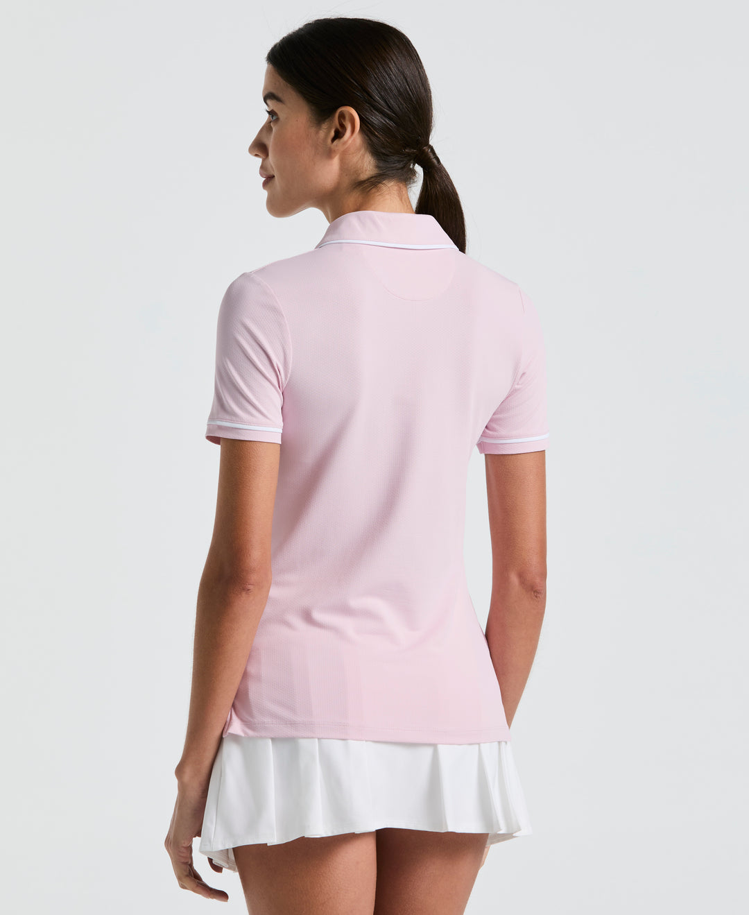Performance Veronica Short Sleeve Golf Polo Shirt (Charm Pink) 