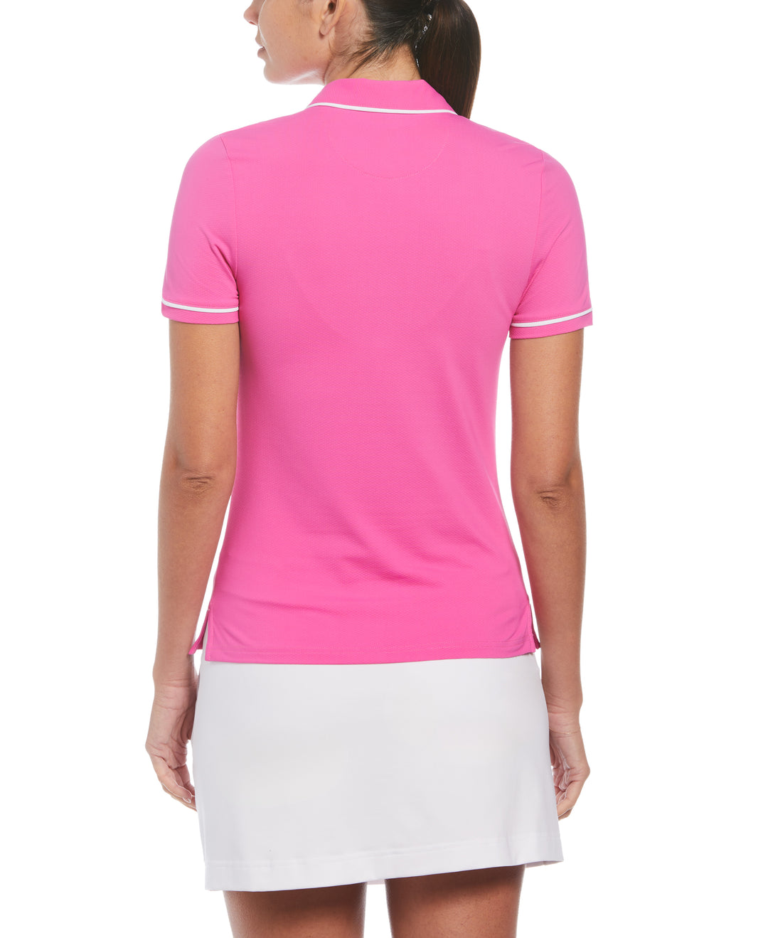 Performance Veronica Short Sleeve Golf Polo Shirt (Cheeky Pink) 