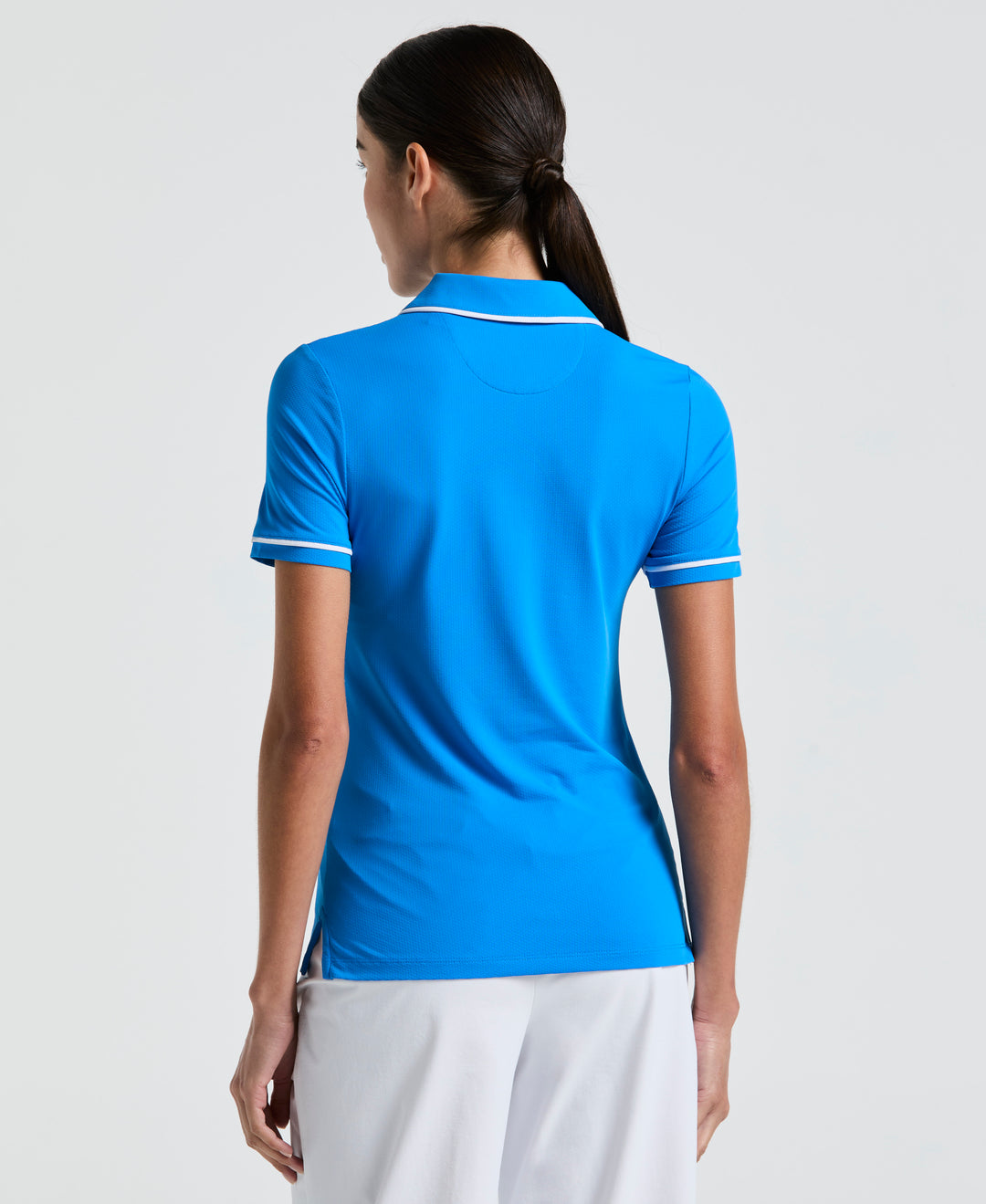 Performance Veronica Short Sleeve Golf Polo Shirt (French Blue) 