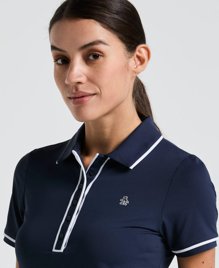 Performance Veronica Short Sleeve Golf Polo Shirt (Black Iris) 