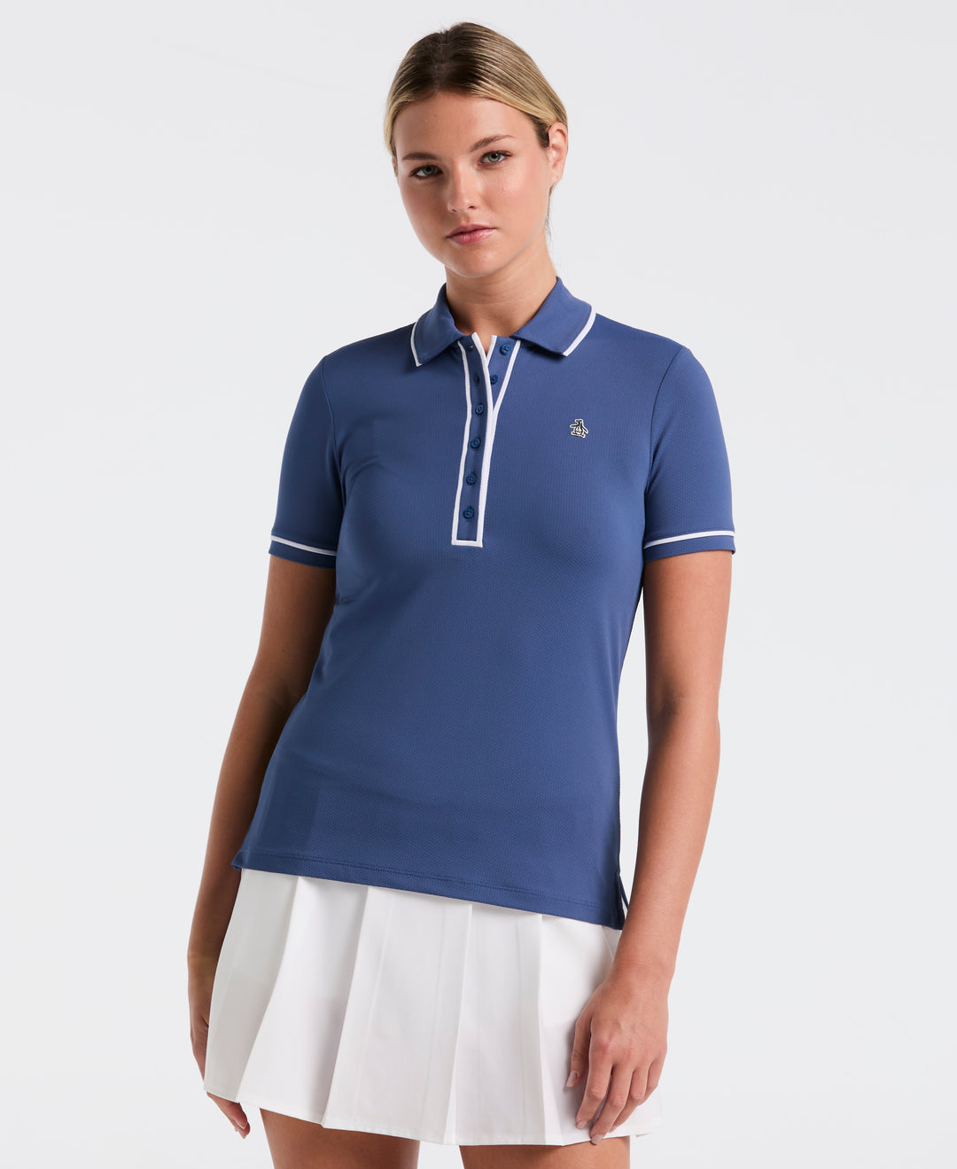 Performance Veronica Short Sleeve Golf Polo Shirt (True Navy) 