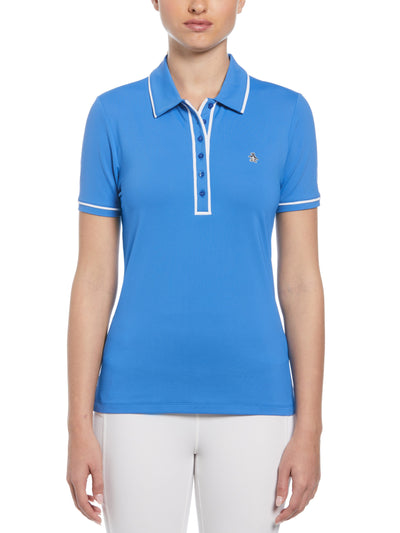 Performance Veronica Short Sleeve Golf Polo Shirt (Nebulas Blue) 