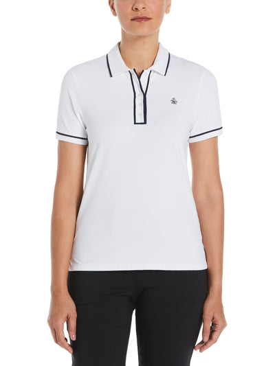 Performance Veronica Short Sleeve Golf Polo Shirt (Bright White) 