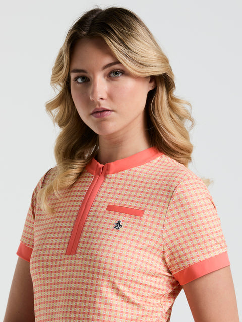 Women's Petes Bow Tie Coloe Block Polo